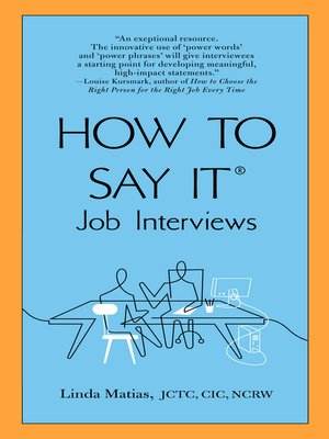 cover image of How to Say It Job Interviews